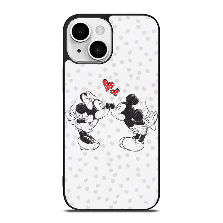 MICKEY AND MINIE MOUSE KISSING Disney iPhone 13 Mini Case Cover