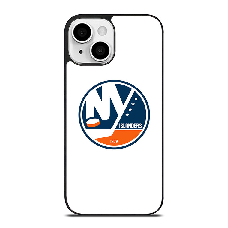 NEW YORK ISLANDER LOGO WHITE iPhone 13 Mini Case Cover
