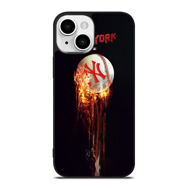 NEW YORK YANKEES FIRE BALL iPhone 13 Mini Case Cover