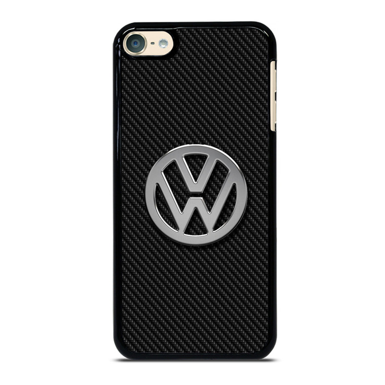 VW VOLKSWAGEN METAL CARBON LOGO iPod Touch 6 Case Cover