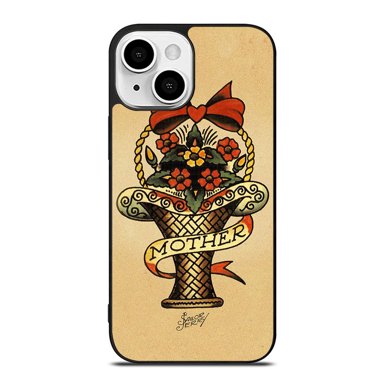 SAILOR JERRY FLOWER BOUQUET MOTHER iPhone 13 Mini Case Cover