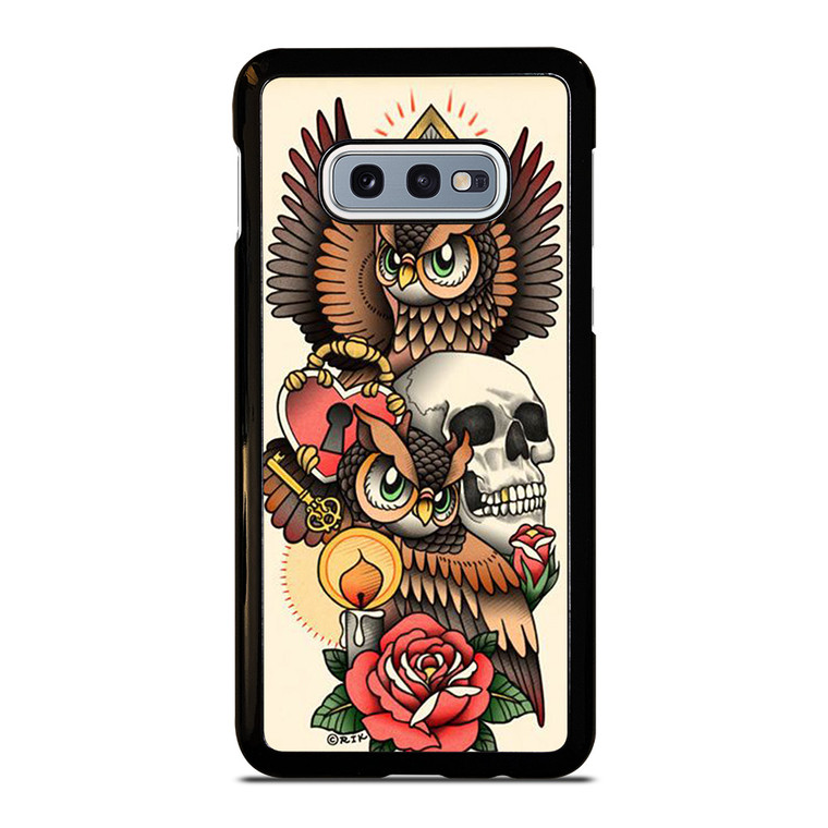 OWL STEAMPUNK ILLUMINATI TATTOO Samsung Galaxy S10e  Case Cover