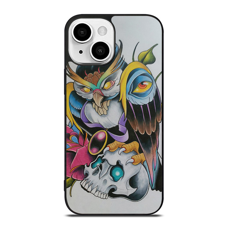 SUGAR SCHOOL OWL TATTOO iPhone 13 Mini Case Cover