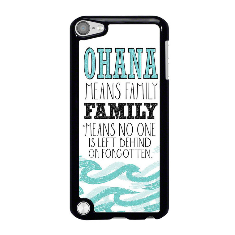 OHANA FAMILY QUOTES STITCH LILLO iPod Touch 5 Case Cover