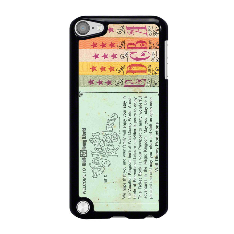 WORLD DISNEY TICKET BOOK iPod Touch 5 Case Cover
