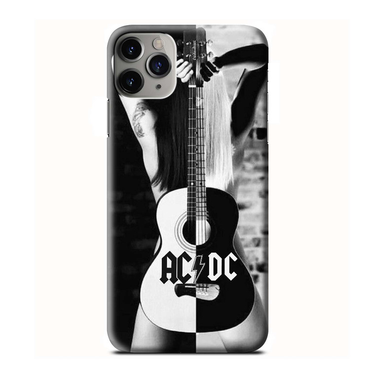 ACDC BAND AND GUITAR SEXY iPhone 3D Case Cover