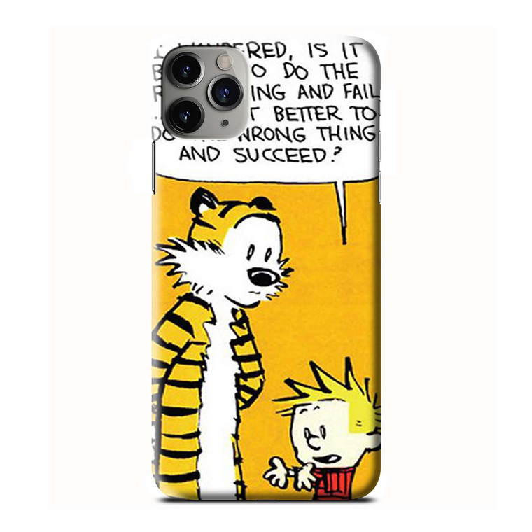 CALVIN AND HOBBES QUOTE iPhone 3D Case Cover