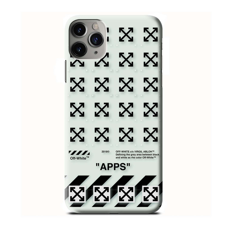 OFF-WHITE APPS iPhone 3D Case Cover