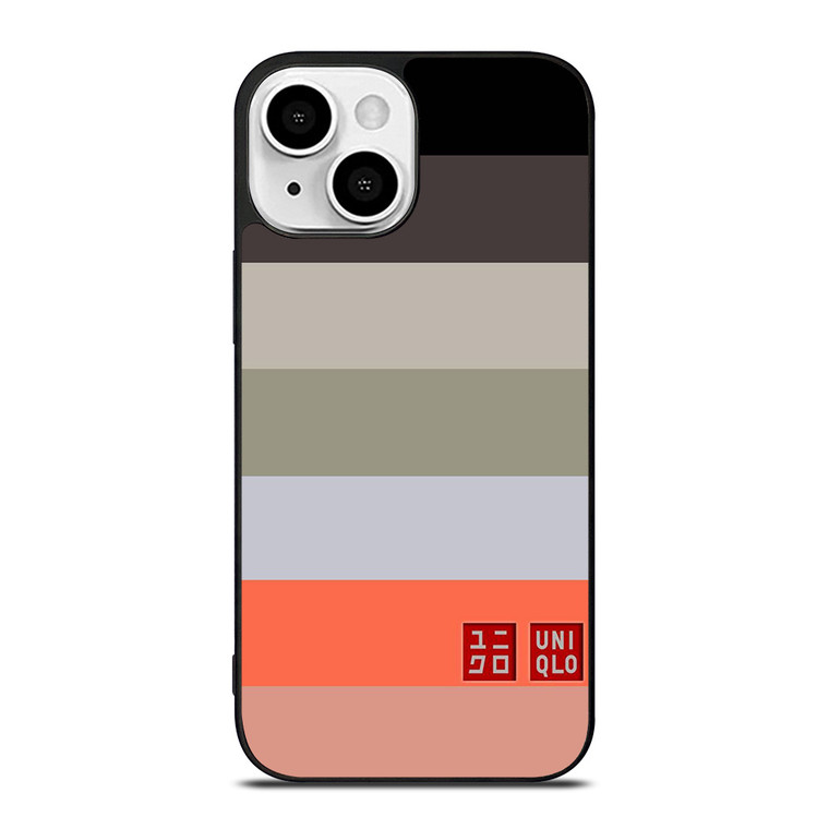 UNIQLO LOGO COLORFUL STRIPES iPhone 13 Mini Case Cover