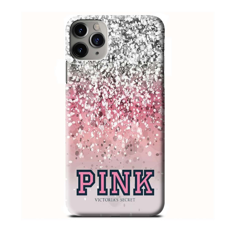 PINK VICTORIA'S SECRET SILVER SPARK iPhone 3D Case Cover