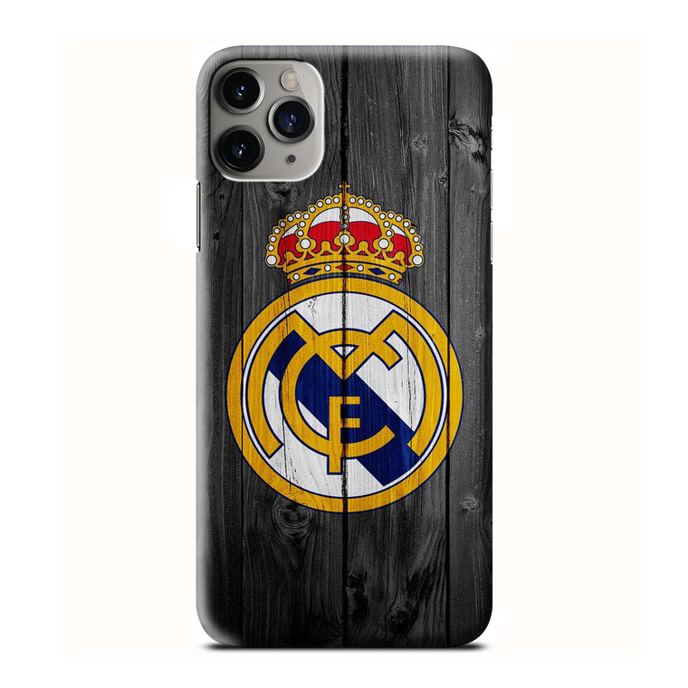 REAL MADRID WOODEN LOGO  iPhone 3D Case Cover