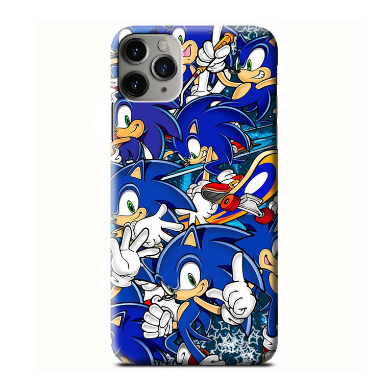 SONIC THE HEDGEHOG COLLAGE iPhone 3D Case Cover