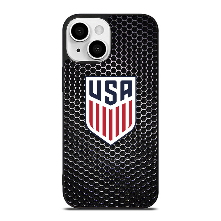 USA SOCCER LOGO CARBON iPhone 13 Mini Case Cover