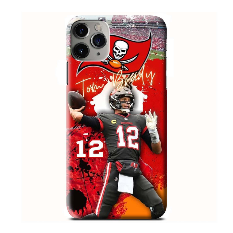 TAMPA BAY BUCCANEERS TOM BRADY 12 iPhone 3D Case Cover