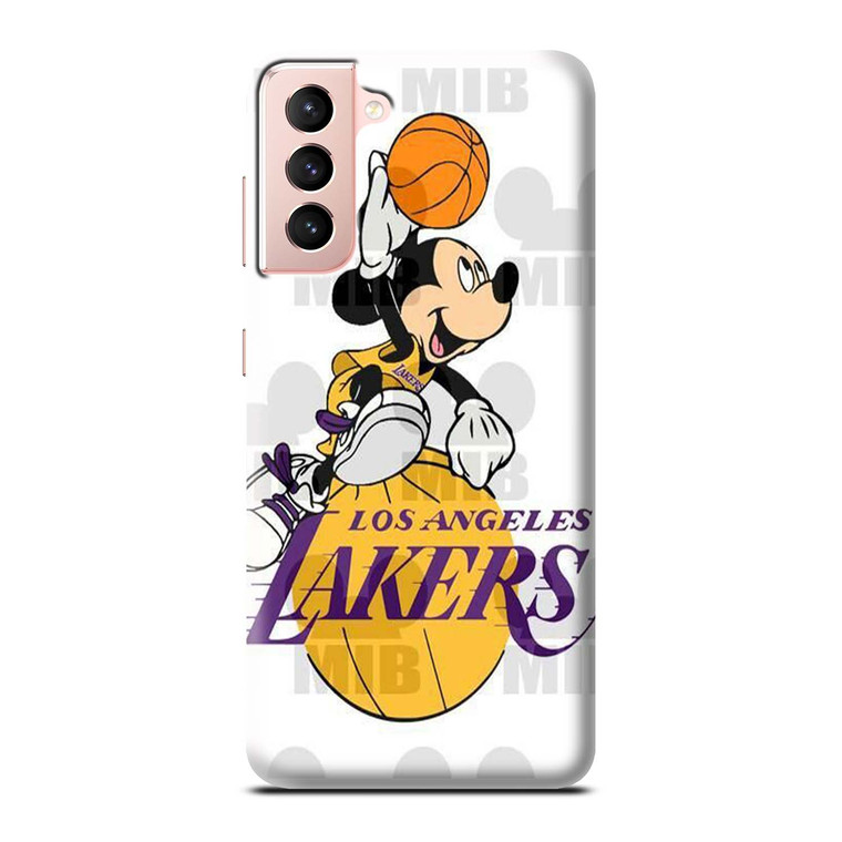 LA LAKERS MICKEY MOUSE  Samsung Galaxy 3D Case Cover