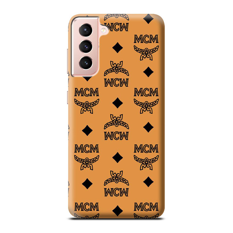 MCM WORLD WIDE BROWN MCM  Samsung Galaxy 3D Case Cover