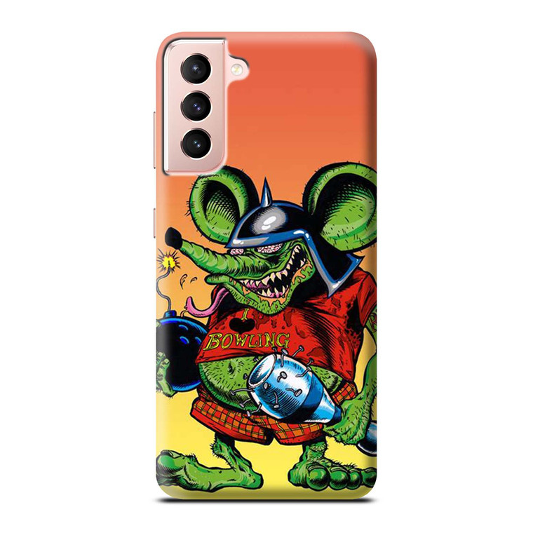 RAT FINK BOWLING  Samsung Galaxy 3D Case Cover