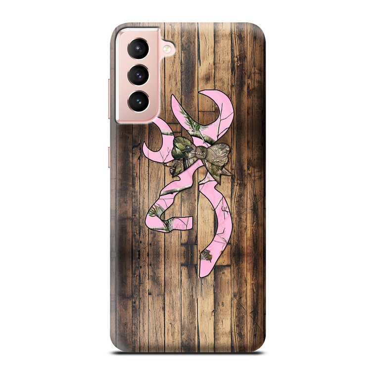 WOODEN BROWNING CAMO  Samsung Galaxy 3D Case Cover