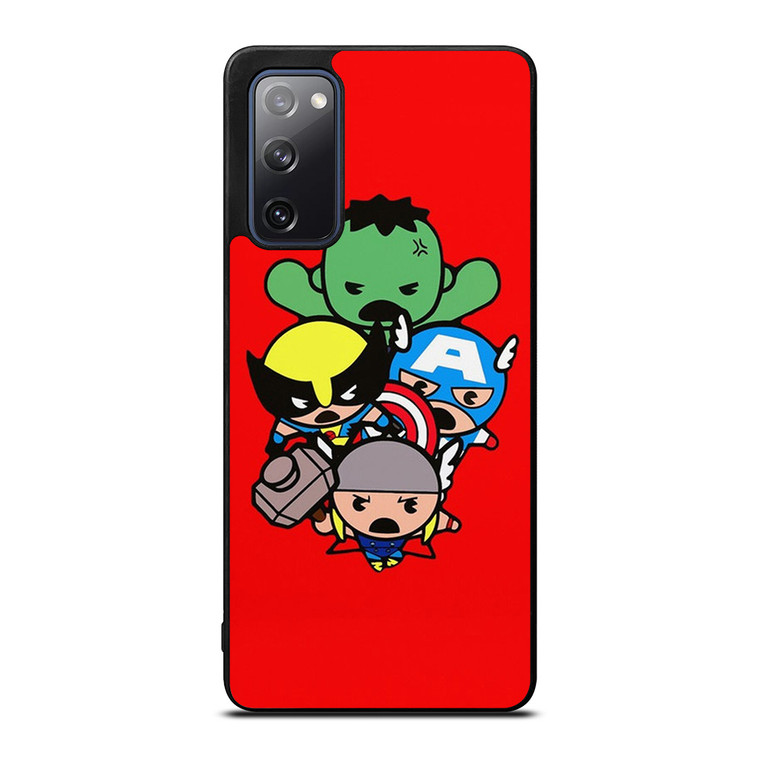 KAWAII CAPTAIN AMERICA HULK THOR WOLVERINE Marvel Avengers Samsung Galaxy S20 FE Case Cover