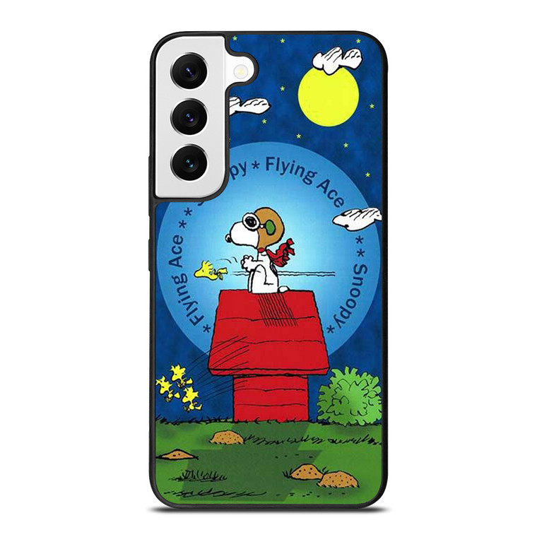 PEANUTS SNOOPY THE FLYING ACE Samsung Galaxy S22 Case Cover