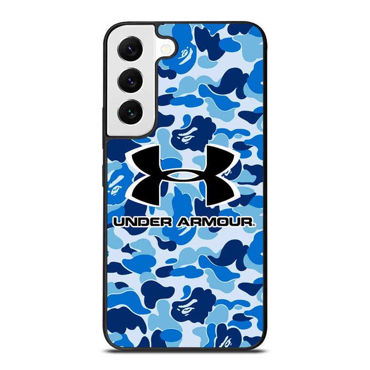 UNDER ARMOUR BLUE CAMO BAPE Samsung Galaxy S22 Case Cover