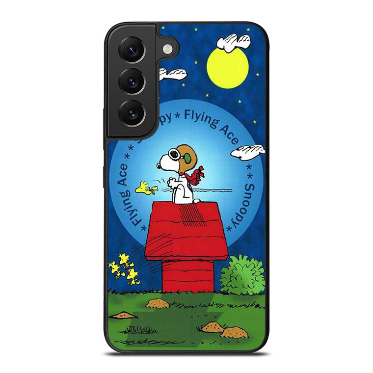 PEANUTS SNOOPY THE FLYING ACE Samsung Galaxy S22 Plus Case Cover