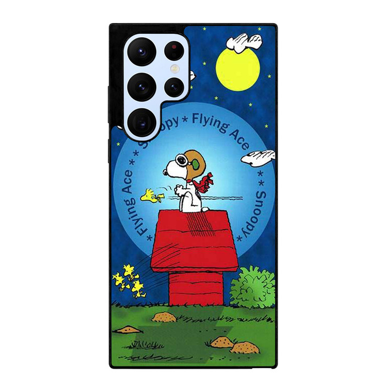 PEANUTS SNOOPY THE FLYING ACE Samsung Galaxy S22 Ultra Case Cover