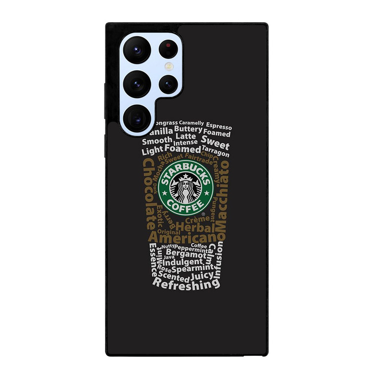 STARBUCKS COFFEE ART TYPOGRAPHY Samsung Galaxy S22 Ultra Case Cover