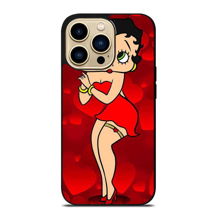 BETTY BOOP CARTOON LOVE iPhone 14 Pro Max Case Cover