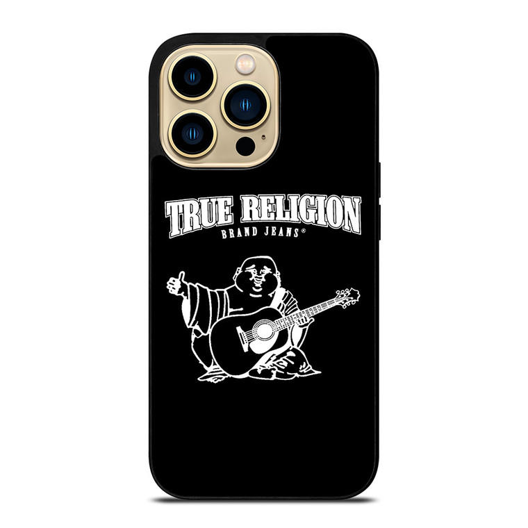 BIG BUDDHA TRUE RELIGION BLACK iPhone 14 Pro Max Case Cover