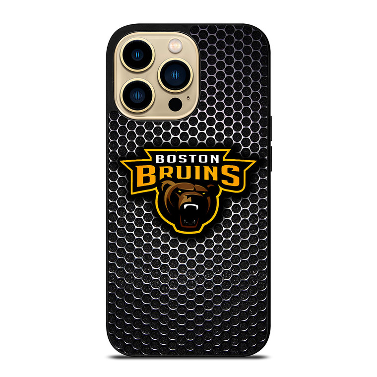 BOSTON BRUINS METAL MASCOT iPhone 14 Pro Max Case Cover