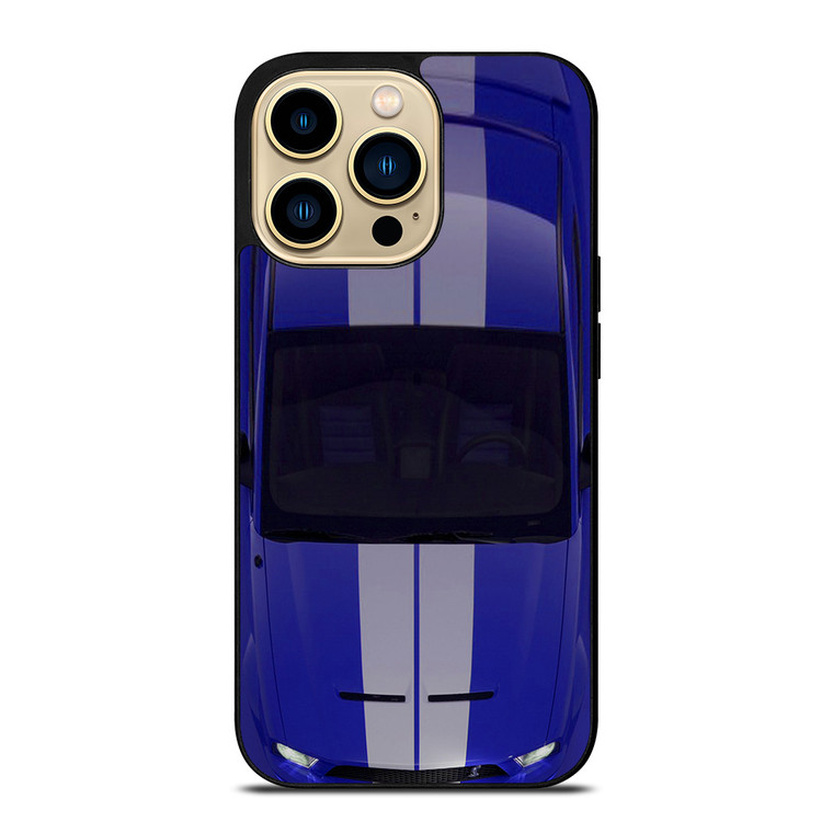 FORD MUSTANG SHELBY BLUE iPhone 14 Pro Max Case Cover