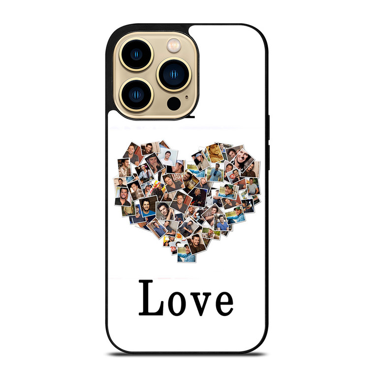 I LOVE LUKE BRYAN COLLAGE iPhone 14 Pro Max Case Cover