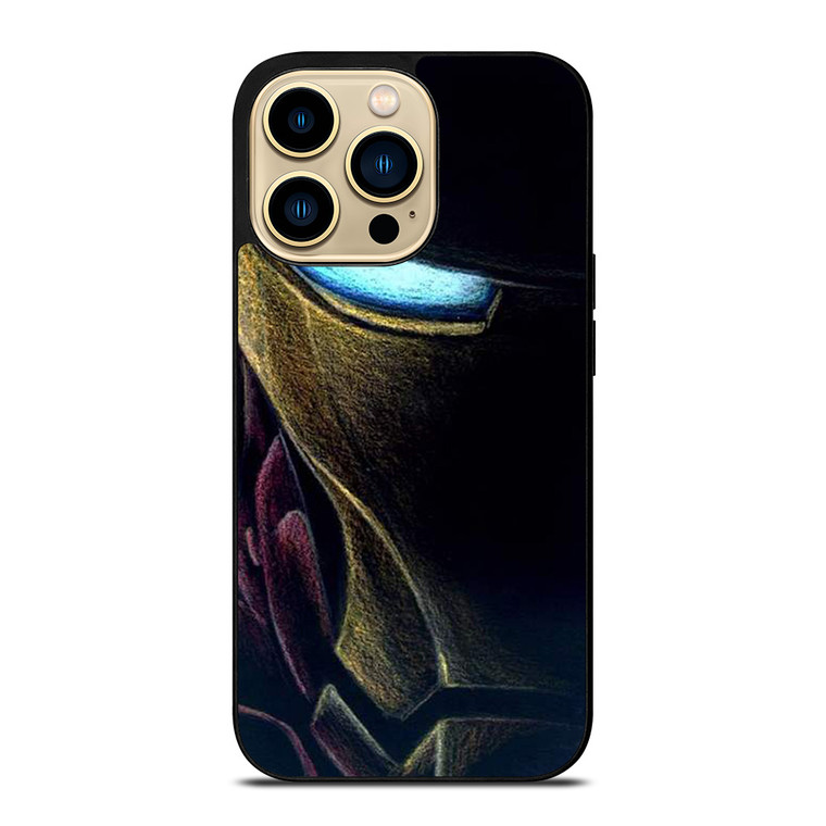 IRONE MAN AVENGERS FACE ART iPhone 14 Pro Max Case Cover