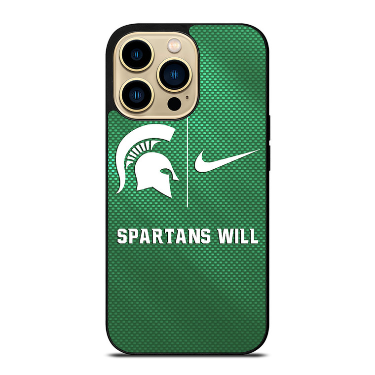 MICHIGAN STATE SPARTANS NIKE iPhone 14 Pro Max Case Cover