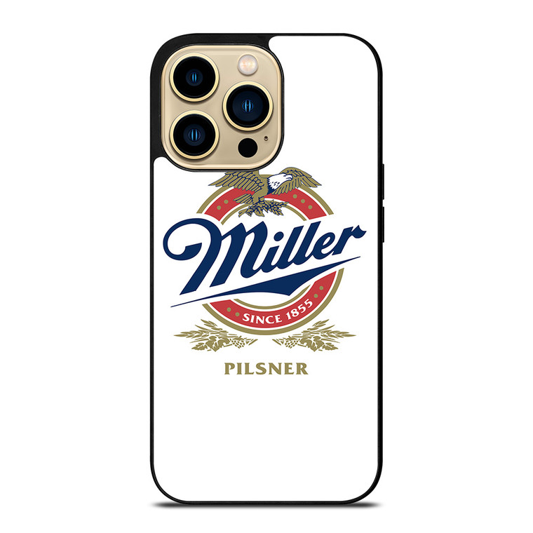 MILLER PILSNER BEER LOGO BADGE iPhone 14 Pro Max Case Cover