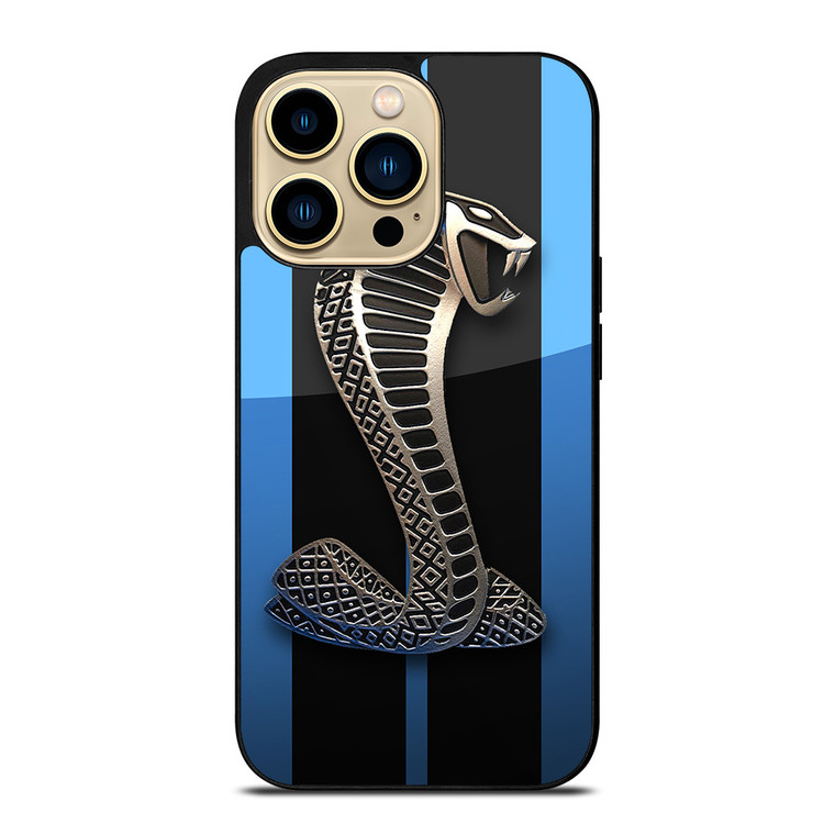 MUSTANG FORD SHELBY COBRA BLUE iPhone 14 Pro Max Case Cover