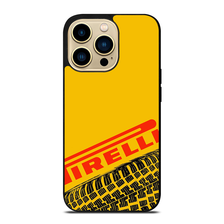 PIRELLI TIRE LOGO YELLOW iPhone 14 Pro Max Case Cover