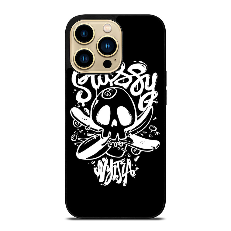 STUSSY SKULL LOGO iPhone 14 Pro Max Case Cover