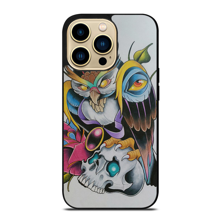 SUGAR SCHOOL OWL TATTOO iPhone 14 Pro Max Case Cover