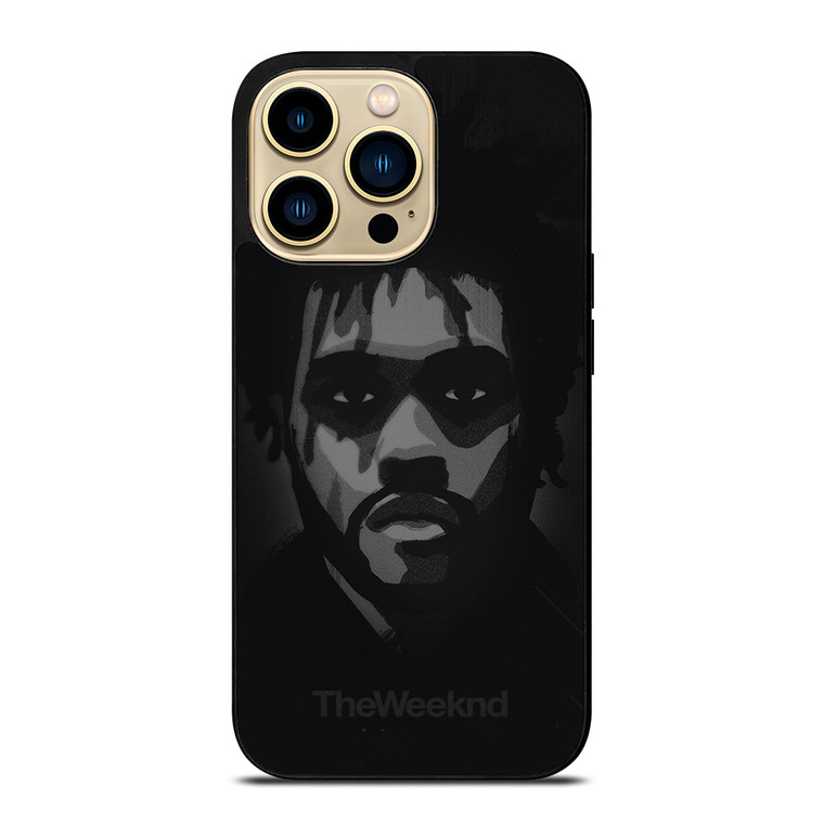 THE WEEKND FACE WHITE BLACK iPhone 14 Pro Max Case Cover