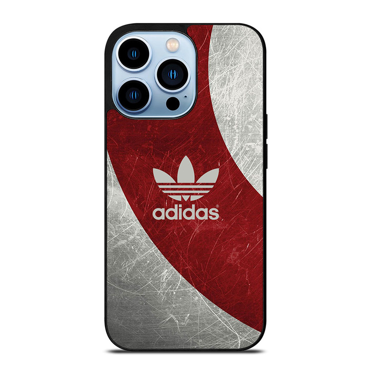 ADIDAS RED GRUNGE TEXTURE LOGO iPhone 13 Pro Max Case Cover