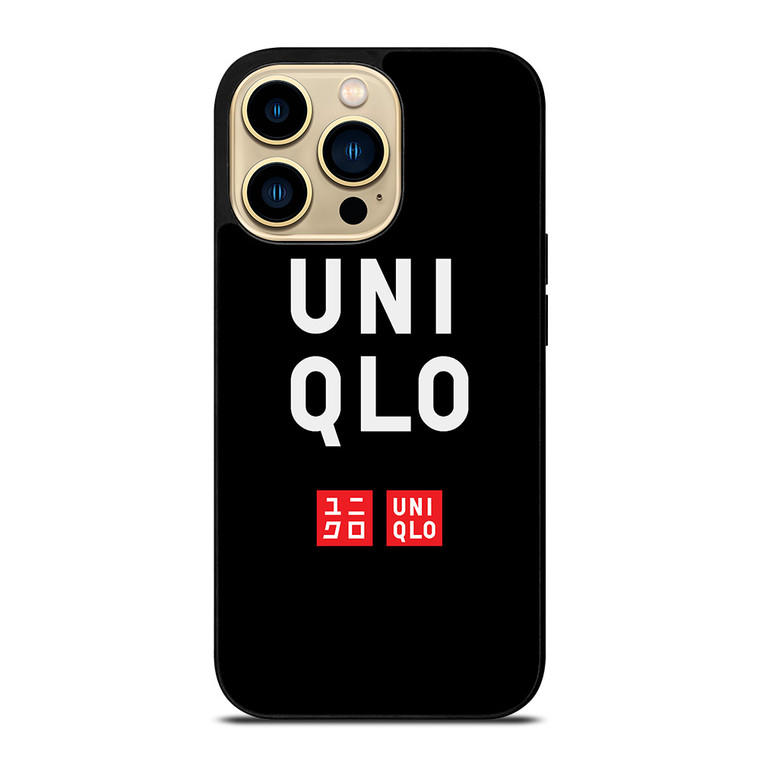 UNIQLO LOGO BLACK 2 iPhone 14 Pro Max Case Cover
