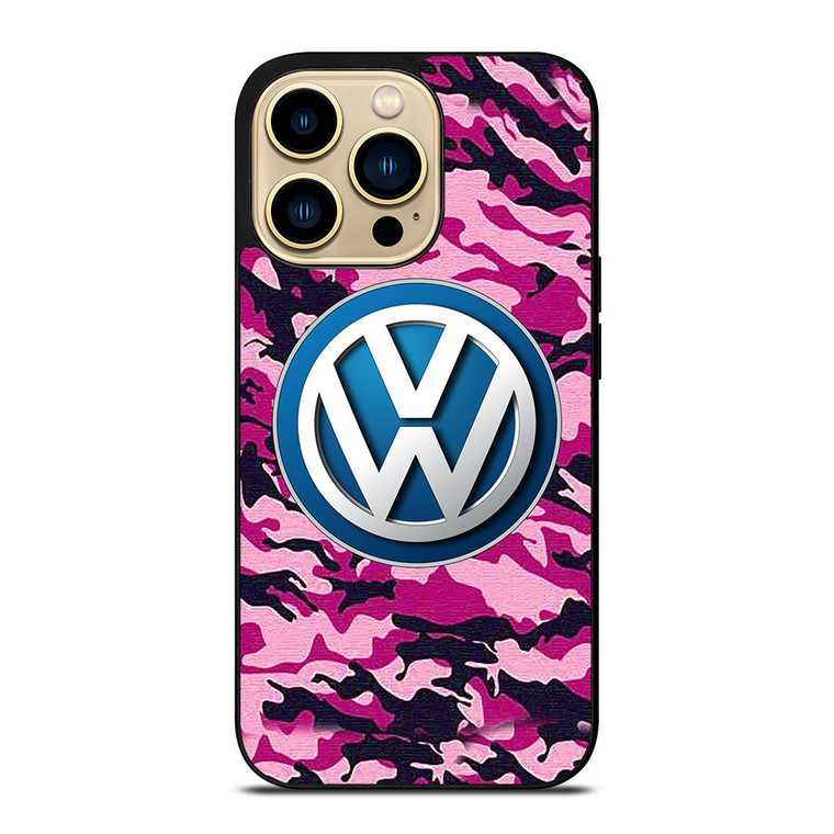VW VOLKSWAGEN PINK CAMO iPhone 14 Pro Max Case Cover