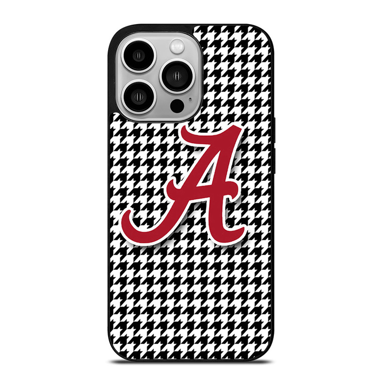 ALABAMA HOUNDSTOOTH CRIMSON TIDE iPhone 14 Pro Case Cover