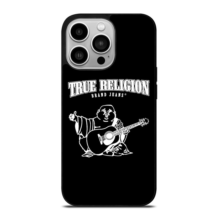 BIG BUDDHA TRUE RELIGION BLACK iPhone 14 Pro Case Cover