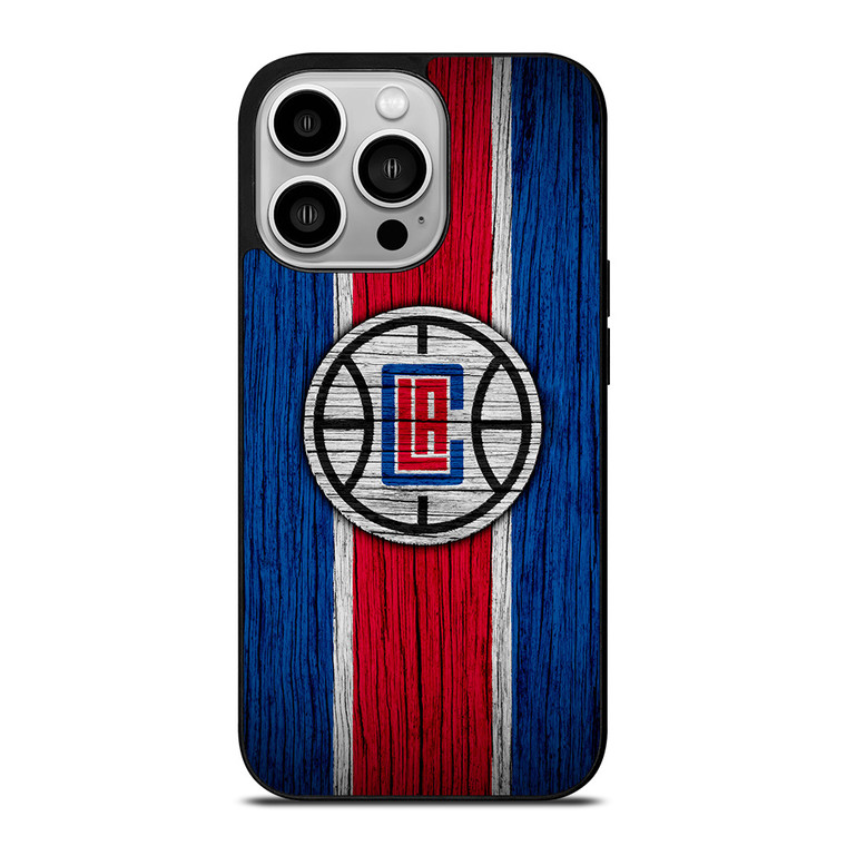 LOS ANGELES CLIPPERS WOOD LOGO iPhone 14 Pro Case Cover