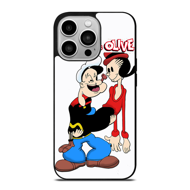 POPEYE AND OLIVE In Love iPhone 14 Pro Case Cover