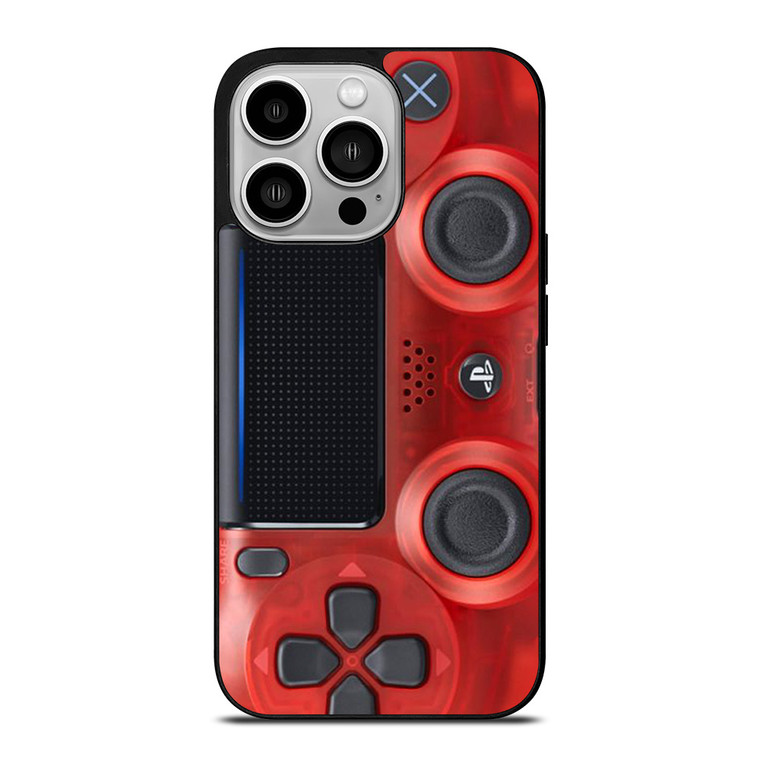 PS4 CONTROLLER PLAY STATION RED iPhone 14 Pro Case Cover