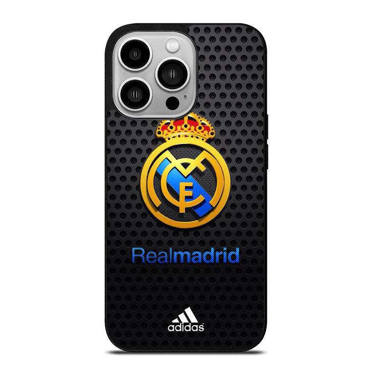 REAL MADRID FC METAL LOGO iPhone 14 Pro Case Cover